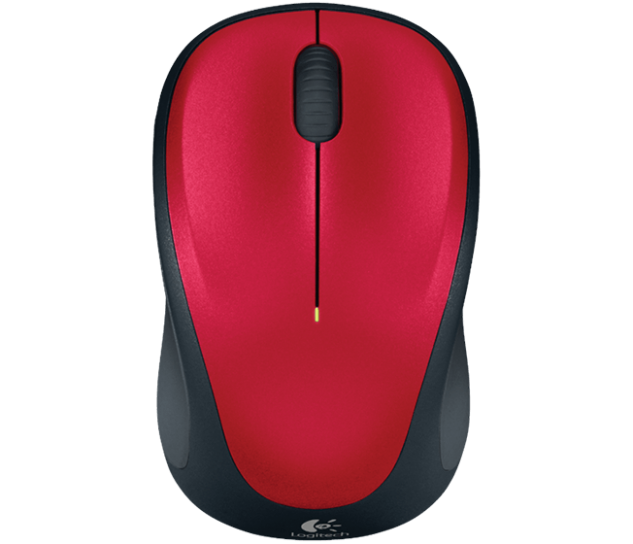 myš Logitech Wireless Mouse M235 nano, červená