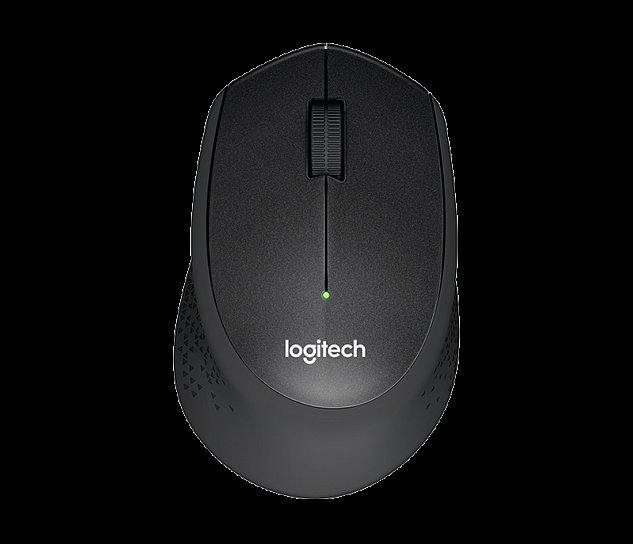 myš Logitech Wireless Mouse M330 silent plus, čern