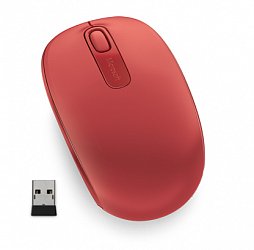 Microsoft Wireless Mobile Mouse 1850, Flame Red