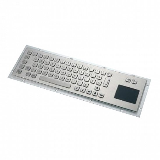 KB001T – Průmyslová nerezová klávesnice s touchpadem do zástavby, CZ, USB, IP65