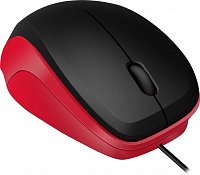 LEDGY Mouse - USB, Silent, black-red