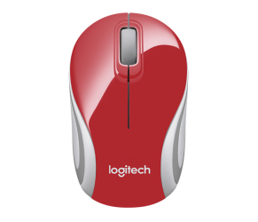 myš Logitech Wireless Mini Mouse M187 červená