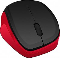LEDGY Mouse - Wireless, Silent, black-red