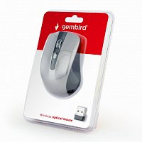 Gembird bezdrátová myš MUSW-4B-04-BG, černošedá