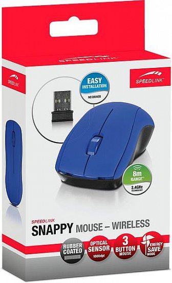 SL-630003-BE SNAPPY Mouse - Wireless USB, blue