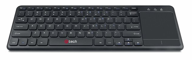 C-TECH Bezdrátová klávesnice s touchpadem WLTK-01 černá, USB