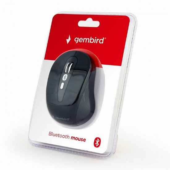 Gembird bezdrátová BT myš, 6 tlačítek, černá