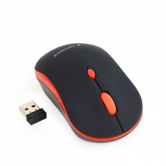 Gembird bezdrátová myš MUSW-4B-03-R, červená