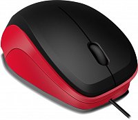 LEDGY Mouse - USB, Silent, black-red