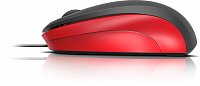 LEDGY Mouse - USB, Silent, black-red