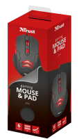 set TRUST ZIVA Gaming Mouse with Mouse Pad