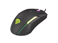 Tichá herní myš Genesis Xenon 220, RGB podsvícení, software, 6400 DPI