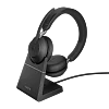 Jabra Evolve2 65,USB-A Black UC Stereo Deskstand