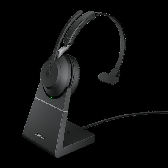 Jabra Evolve2 65, Link380a UC Mono Stand Black