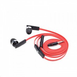Gembird Sluchátka s mikrofone pro MP3,plochý kabel