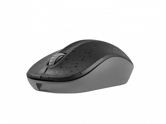 NATEC bezdrátová optická myš TOUCAN 1600 DPI, černo-šedá