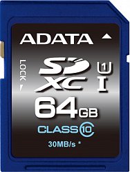 ADATA SDXC 64GB UHS-I Premier,Class 10