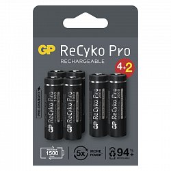 GP nabíjecí baterie ReCyko Pro AA (HR6) 4+2PP
