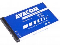 Baterie AVACOM GSNO-BL4U-S1120A do mobilu Nokia 5530, E66, 5530, E75, 5730, Li-Ion 3,7V 1120mAh