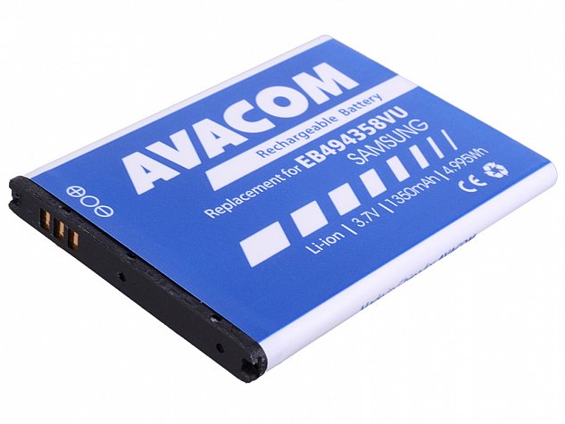 Baterie AVACOM GSSA-5830-S1350A do mobilu Samsung S5830 Galaxy Ace Li-Ion 3,7V 1350mAh