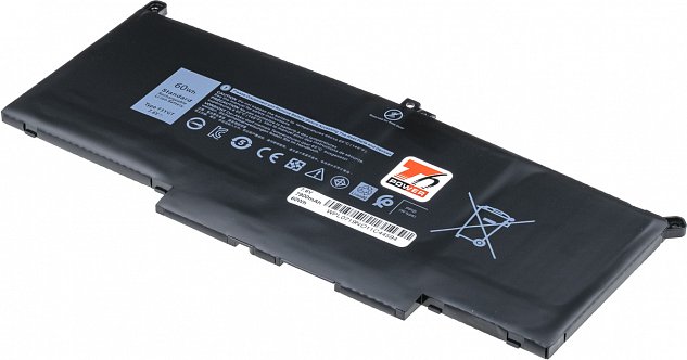 Baterie T6 power Dell Latitude 7280, 7290, 7380, 7390, 7480, 7490, 7500mAh, 57Wh, 4cell, Li-pol