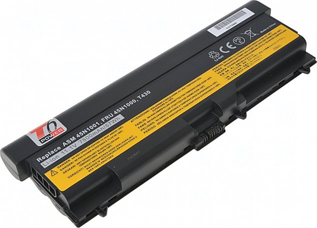 Baterie T6 power Lenovo ThinkPad T430, T430i, T530, T530i, L430, L530, W530, 7800mAh, 87Wh, 9cell