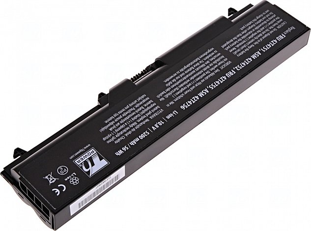 Baterie T6 Power Lenovo ThinkPad T410, T420, T510, T520, L410, L420, L510, 5200mAh, 56Wh, 6cell