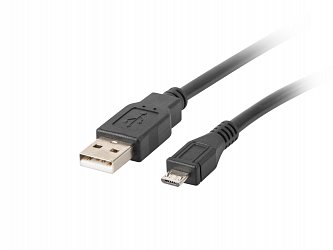 LANBERG Kabel USB 2.0 AM/Micro, 1m, černý