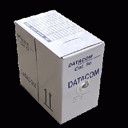 DATACOM UTP Cat5e PVC kabel 305m (drát), šedý