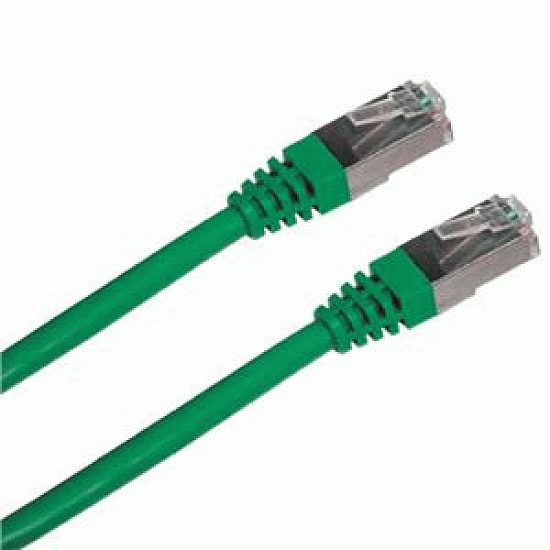 Patch cord FTP cat5e 0,5M zelený