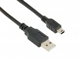 4World Datový kabel mini USB 1.8m Black
