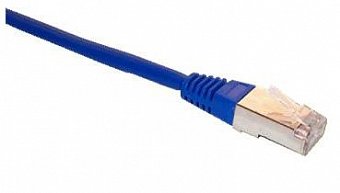 Patch cord FTP cat5e 0,25M modrý