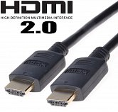 PremiumCord HDMI 2.0 High Speed+Ethernet, zlacené konektory, 5m