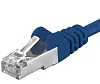 Premiumcord Patch kabel CAT6a S-FTP, RJ45-RJ45, AWG 26/7 2m, modrá