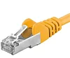 Premiumcord Patch kabel CAT6a S-FTP, RJ45-RJ45, AWG 26/7 1m, žlutá