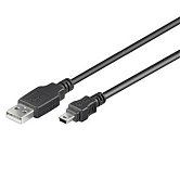 PremiumCord Kabel USB 2.0, A-B mini, 5pinů, 5m