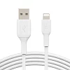 BELKIN kabel USB-A - Lightning, 2m, bílý