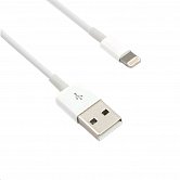 Kabel C-TECH USB 2.0 Lightning (IP5 a vyšší) nabíjecí a synchronizační kabel, 1m, bílý