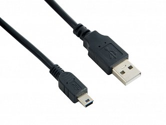 4World Kabel USB 2.0 AM-Mini BM 1.8m Black