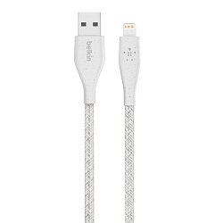 BELKIN DuraTek Plus Lightning na USB-A 3m, bílý
