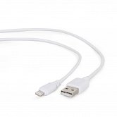 Kabel CABLEXPERT USB 2.0 Lightning (IP5 a vyšší) nabíjecí a synchronizační kabel, 2m, bílý
