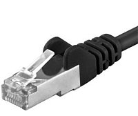 Premiumcord Patch kabel CAT6a S-FTP, RJ45-RJ45, AWG 26/7 5m, černá