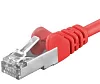 Premiumcord Patch kabel CAT6a S-FTP, RJ45-RJ45, AWG 26/7 0,25m červená