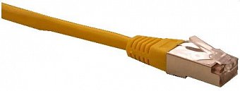 Patch cord FTP cat5e 0,25M žlutý
