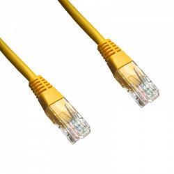 DATACOM patch cord UTP cat5e 3M žlutý