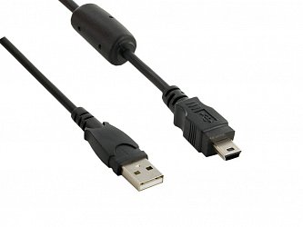 4World Kabel USB A M - mini USB M 5pin 1.5m Black