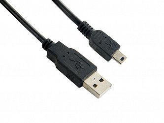 4World Kabel USB 2.0 AM-Mini BM 0.8m Black