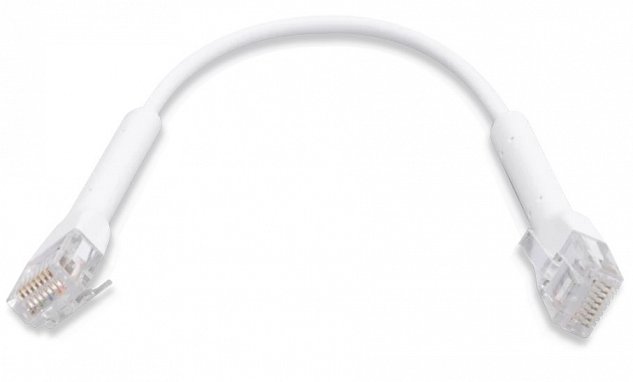 Ubiquiti U-Cable-PATCH-RJ45,Eth Patch Kabel,0,22m, Cat6, bílý