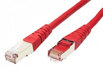 Patchkabel S/FTP,Cat6,2xRJ45, 5m červený