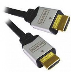 PremiumCord kabel HDMI M/M, zlac.a kovové HQ, 5m